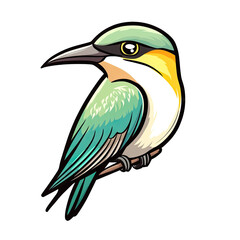 Fototapeta premium European Bee eater transparent icon | Icon | Anime