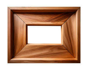 Close-Up Illustration of a Wooden Frame