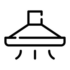 kitchen hood line icon