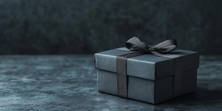 Elegant gift box with a dark background, perfect for celebrations and special occasions.