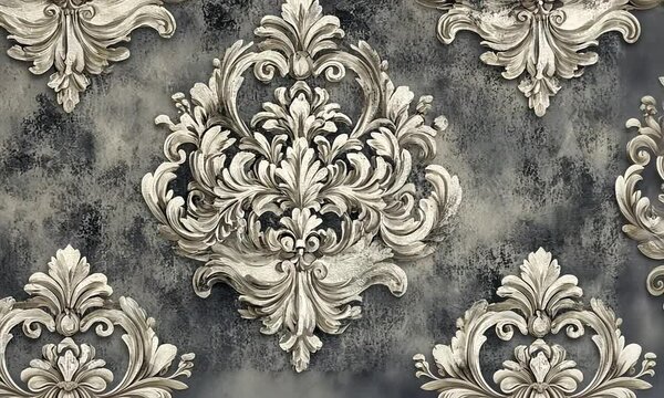 Vintage Damask Wallpaper