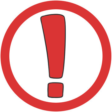 recommend clip art: red exclamation mark symbol