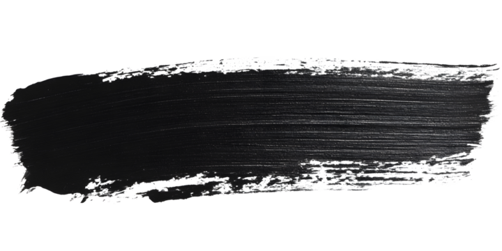 Grungy black paint brush. Paint Brush, ink brush, brush strokes, grungy paint brush. Grungy texture brush.