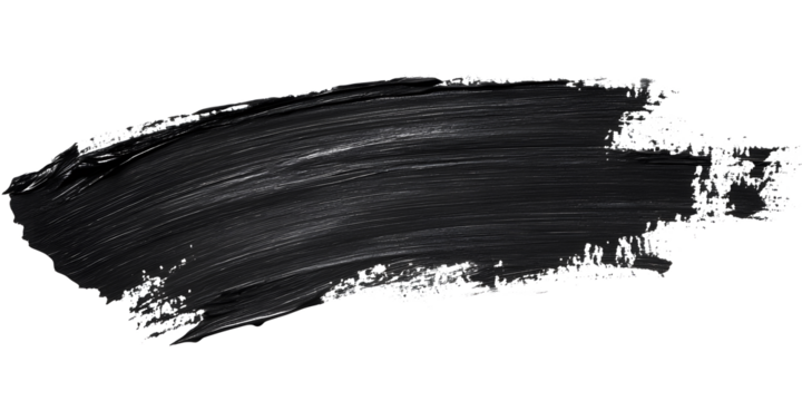 Black paint brush. Paint Brush, ink brush, brush strokes, grungy paint brush. Grungy texture brush.