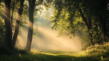 Obraz premium A Serene Morning Awakening