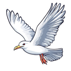 Obraz premium Seagull transparent icon | Icon | Anime
