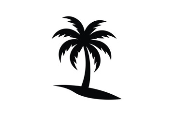 Palm Tree Summer Vector Art.