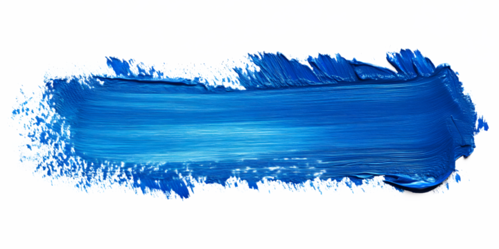 Blue paint brush. Paint Brush, ink brush, brush strokes, grungy paint brush. Grungy texture brush.