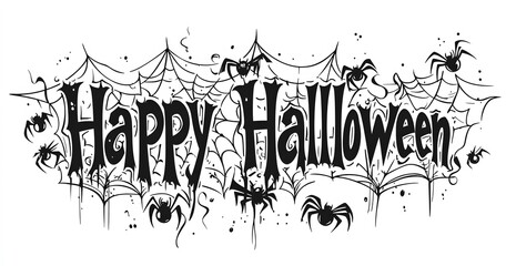 Happy halloween in bold