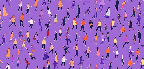 Helloween cartoon style characters seamless pattern