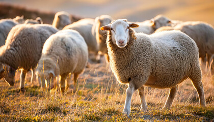 Obraz premium Sheep in the field