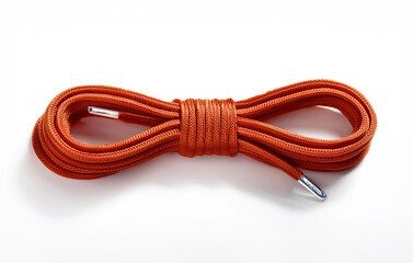 A shoelace with a knot