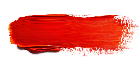 Red paint brush. Paint Brush, ink brush, brush strokes, grungy paint brush. Grungy texture brush.