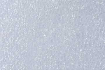 Close-up shot of White foam board. show texture Detail of plastic material. with Synthetic Suitable for use as background images