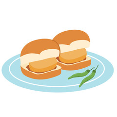 Vada Pav is a popular street food of Mumbai
