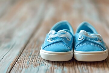 shoes on wooden floor