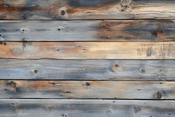 Obraz premium Weathered Wooden Plank Wall Surface