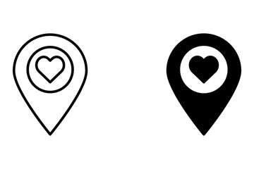 Personalized Favorite Place Icon for Travel and Location Graphics Ideal for Representing Preferred Destinations and Favorite Spots