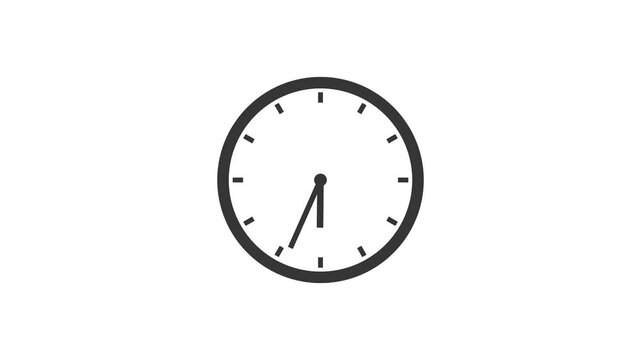 Analog Clock Icon Animation.