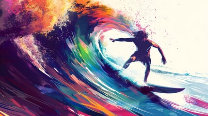 Obraz premium Archer colourful abstract art