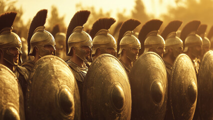 Dawn of Heroes: Greek Warriors United in Battle