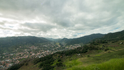 Panoramic view of Machico city