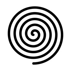 black and white spiral