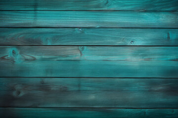 Processed collage of dark cyan blue wooden background texture. Background for banner