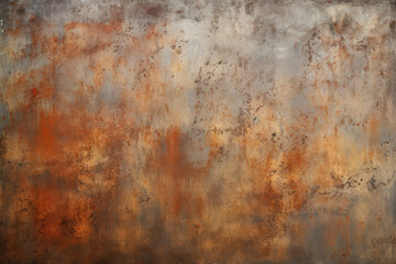 Processed collage of rust metal sheet surface texture. Background for banner, backdrop or texture