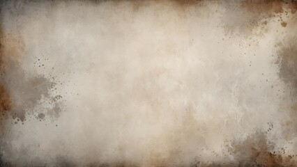 Obraz premium Old texture background in old grunge paper style with yellow color and brown splashes on screen 