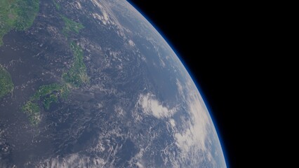 宇宙に漂う地球02