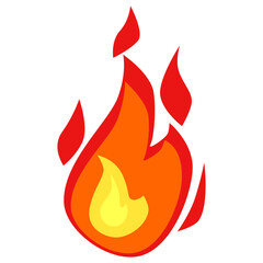 fire. blazing fire. vector illustration