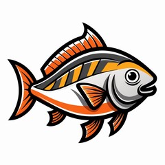 fish on a white background