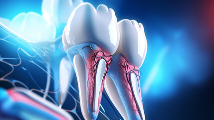 Schematic diagram of tooth structure