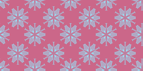 cute snowflake flower seamless pattern design, cute snowflake, cute flower, cute seamless texture