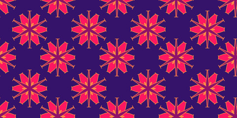 cute snowflake flower seamless pattern design, cute snowflake, cute flower, cute seamless texture