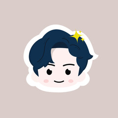 Boy Face Illustration 