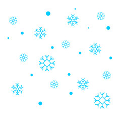 Falling Snowflake Doodle