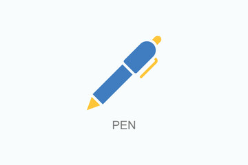 Pen Vector Icon Or Logo Illustration