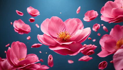 Flying Pink Petals