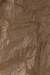 Abstract wrinkled brown paper background