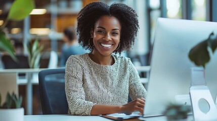 An adult professional working in an office, symbolizing the responsibilities of adulthood