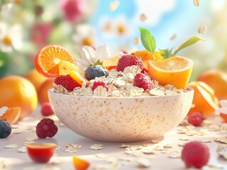 muesli with berries