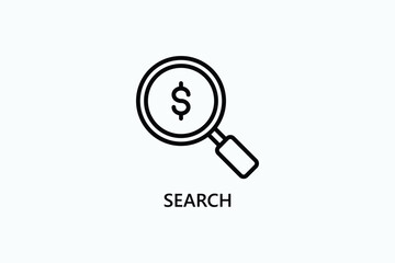Search Vector Icon Or Logo Illustration