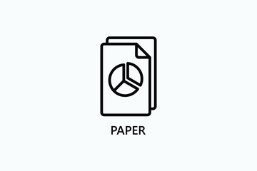 Paper Vector Icon Or Logo Illustration