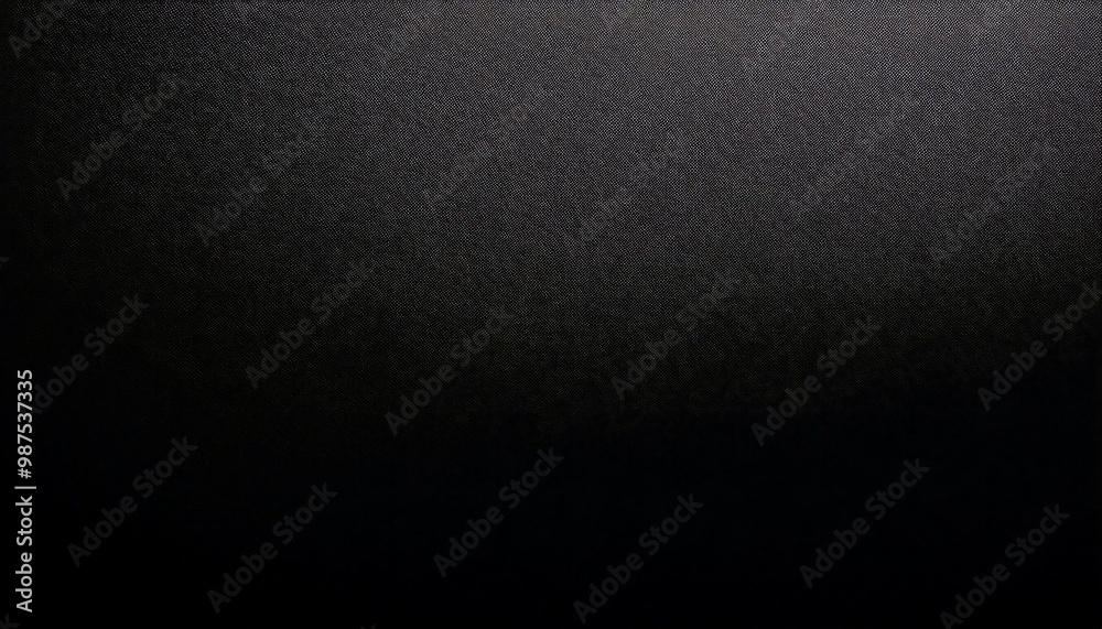 Wall mural black grainy gradient background