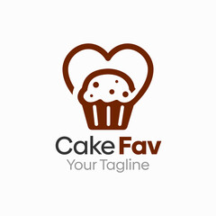 Cake Favourite Logo Design Template. Good for Business, Agency, Community and Organization
