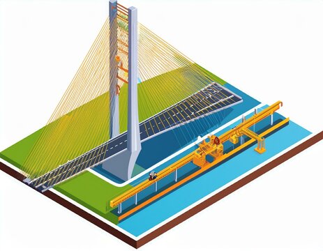 Bridge engineering structural analysis results of the finite element method calculation