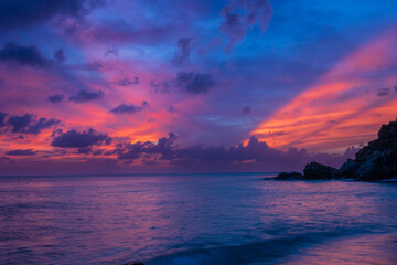 Obraz premium Peaceful beach in St. Barts, Caribbean