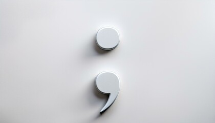 punctuation white background 